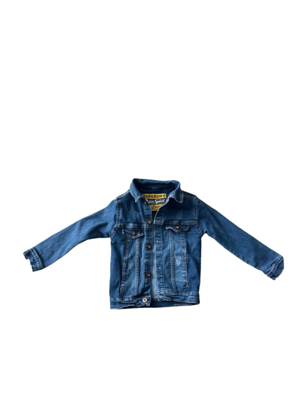 Superdry Kids Blue Denim Jacket - size 5/6